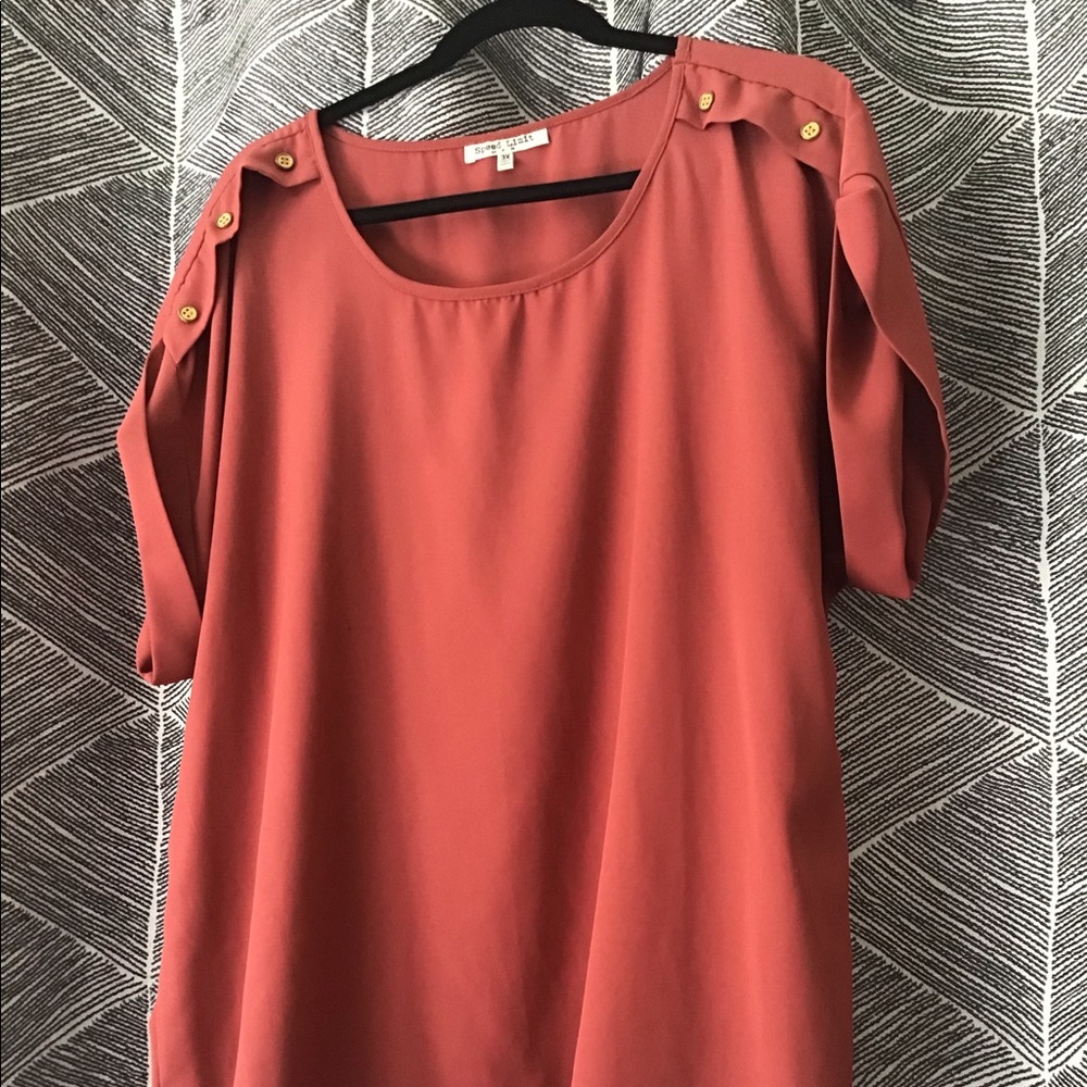 Rust colored blouse